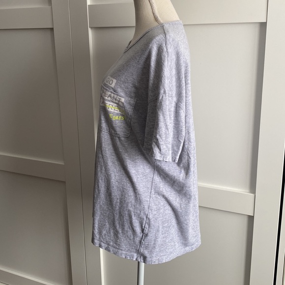 aerie - Offline Heather Grey Tee, "Go Plant a Forest" - Picture 4 of 10